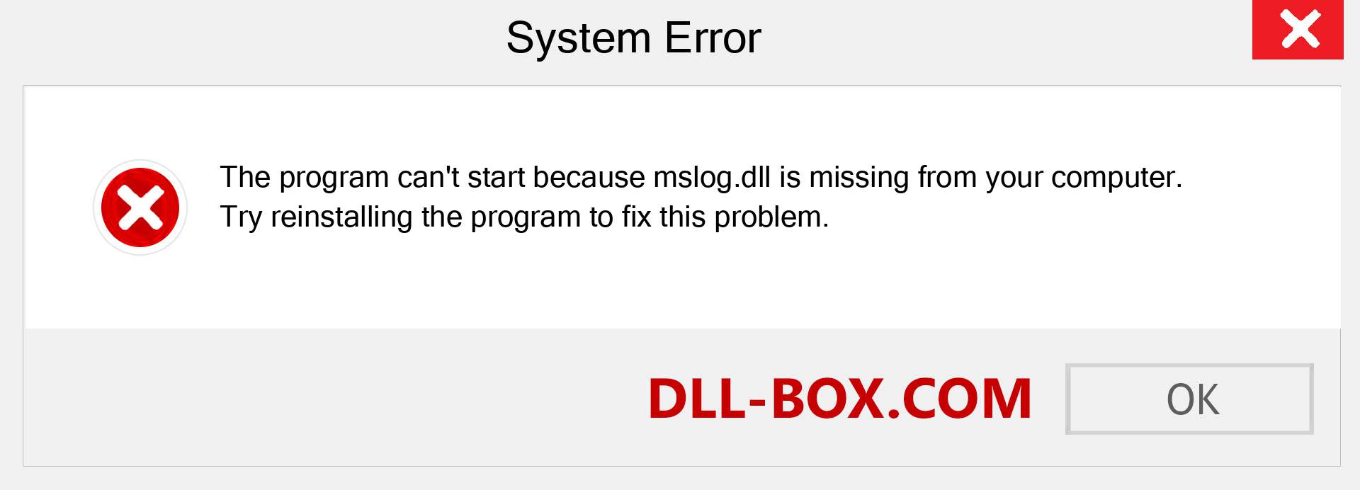  mslog.dll file is missing?. Download for Windows 7, 8, 10 - Fix  mslog dll Missing Error on Windows, photos, images
