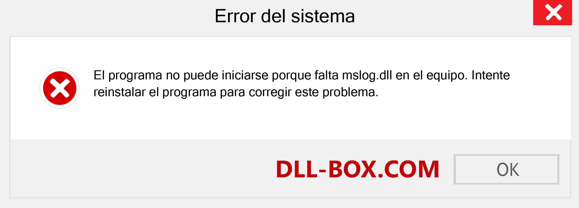 ¿Falta el archivo mslog.dll ?. Descargar para Windows 7, 8, 10 - Corregir mslog dll Missing Error en Windows, fotos, imágenes